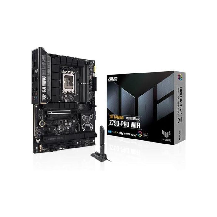 Placa Asus Tuf Gaming Z790-Pro Wifi,Intel,1700,Z790,4Ddr5,192Gb,1 Dp+1Hdmi,4Sata+4M.2,3Usb3.2+3Usb-C,2.5Gb+Wifi6E+Bt5.3,Atx Placa Asus Tuf Gaming Z790-Pro Wifi,Intel,1700,Z790,4Ddr5,192Gb,1 Dp+1Hdmi,4Sata+4M.2,3Usb3.2+3Usb-C,2.5Gb+Wifi6E+Bt5.3,Atx