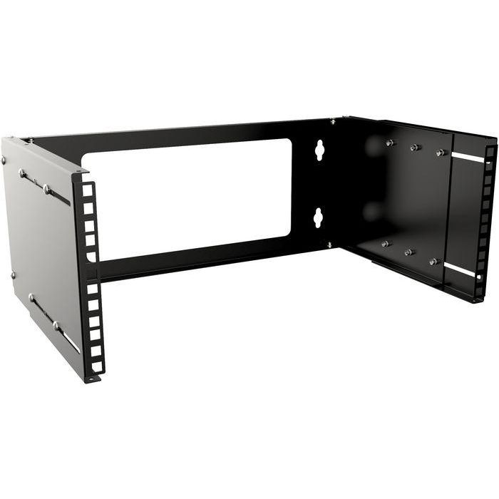 Lanview 19" 4U Soporte Rack Abierto Montaje en Pared de Profundidad Ajustable para LAN, Vigilancia y Audio/Video