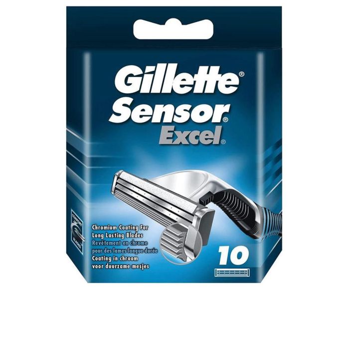 Gillette Sensor Excel Cargador 10 Recambios