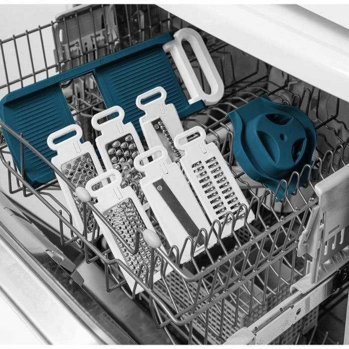 Arthur Martin AMM530 Mandolina de cocina plegable 6 en 1 con 3 cuchillas para rallar y 3 para cortar verduras de Acero inoxidable 3 Arthur Martin AMM530 Mandolina de cocina plegable 6 en 1 con 3 cuchillas para rallar y 3 para cortar verduras de Acero inoxidable 3