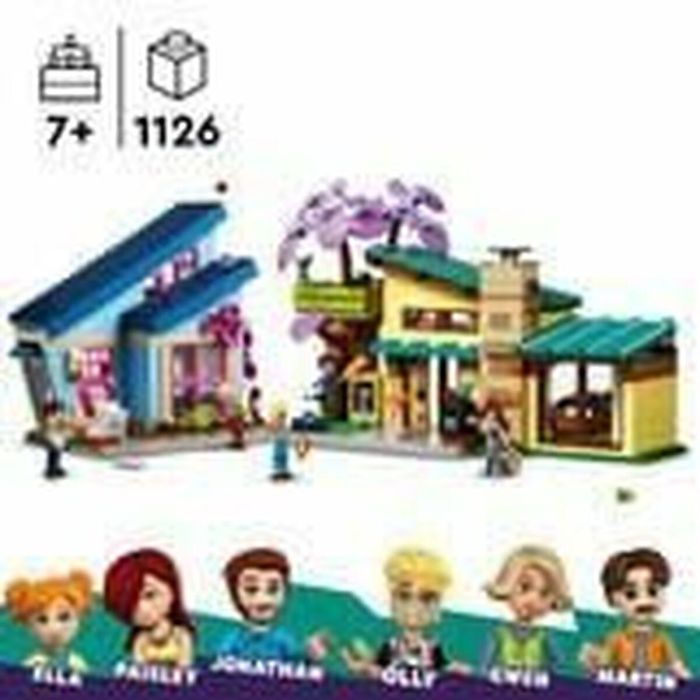 LEGO 42620 Friends Casas Familiares de Olly y Paisley, Muñeca de Juguete con Figuras y Accesorios 5