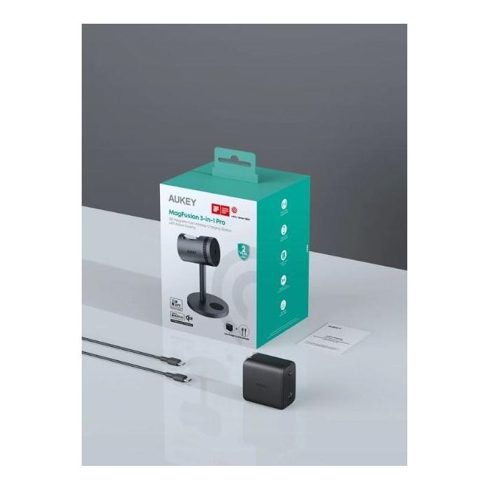 Aukey MagFusion Pro 3-in-1 MagSafe Wireless Charging Stand 1 Aukey MagFusion Pro 3-in-1 MagSafe Wireless Charging Stand 1