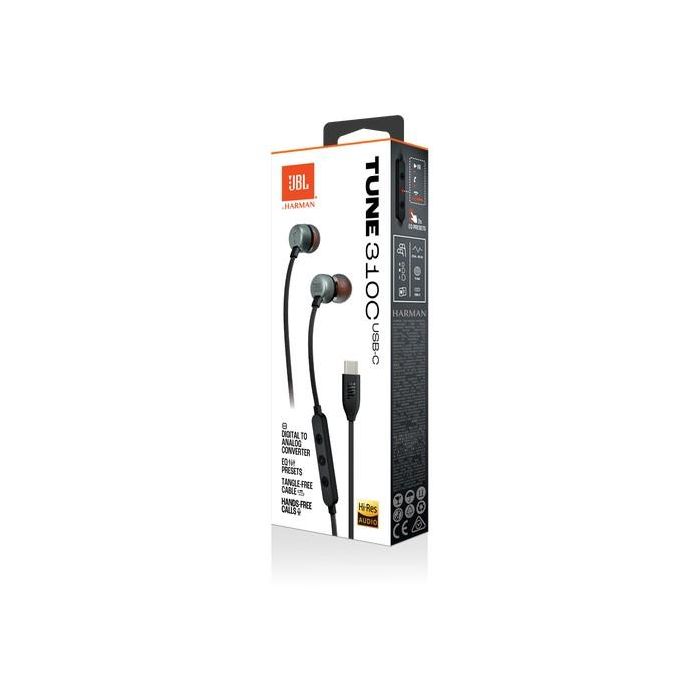 JBL JBLT310CBLK Auriculares In-Ear Tune 310C con Micrófono, USB-C, Sonido Pure Bass, Hi-Res Audio, Negros 7 JBL JBLT310CBLK Auriculares In-Ear Tune 310C con Micrófono, USB-C, Sonido Pure Bass, Hi-Res Audio, Negros 7