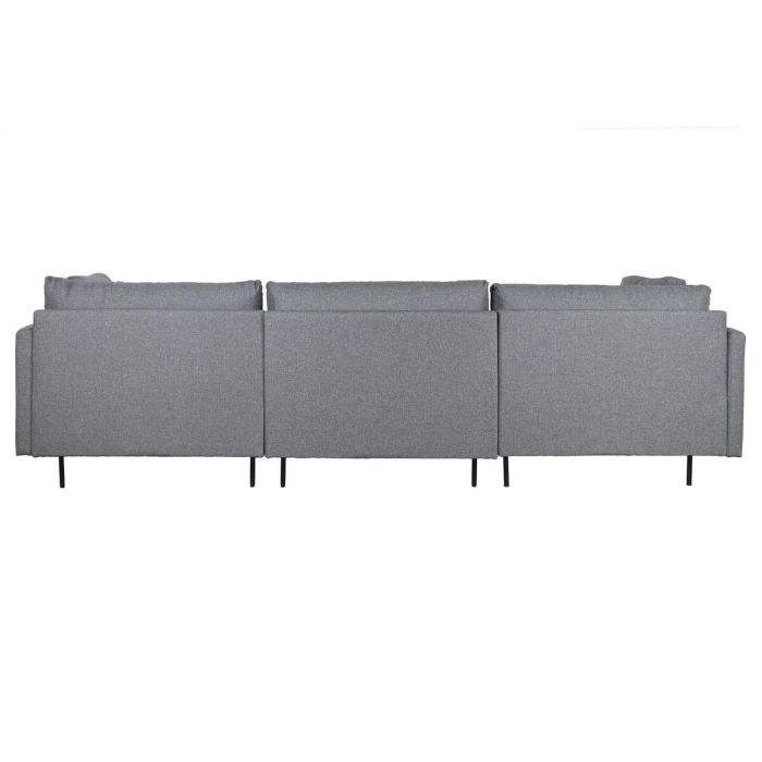 Sofá Chaise Longue DKD Home Decor Gris Metal Moderno 276 x 152,5 x 84 cm 1 Sofá Chaise Longue DKD Home Decor Gris Metal Moderno 276 x 152,5 x 84 cm 1