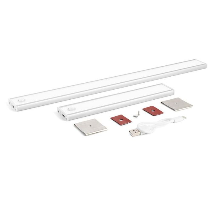 ILIMINACION Y ACC. Lámpara LED Smarty PIR, Luz para Muebles con Sensor Movimiento, Acabado Plata Mate 205mm 2
