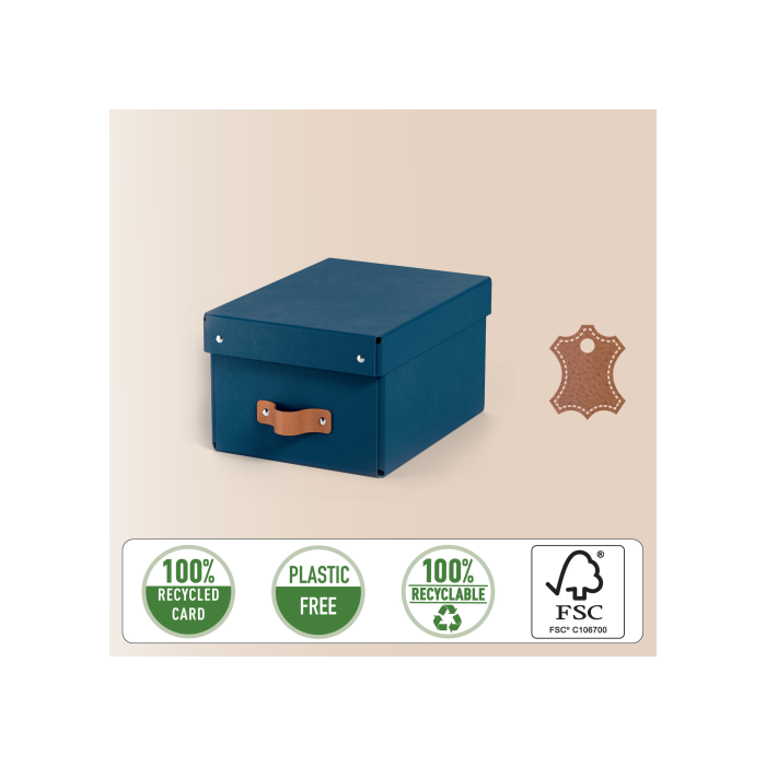 Pack 2 Cajas de Almacenamiento Cartón Pequeña Color Azul Leitz 61470068 3 Pack 2 Cajas de Almacenamiento Cartón Pequeña Color Azul Leitz 61470068 3