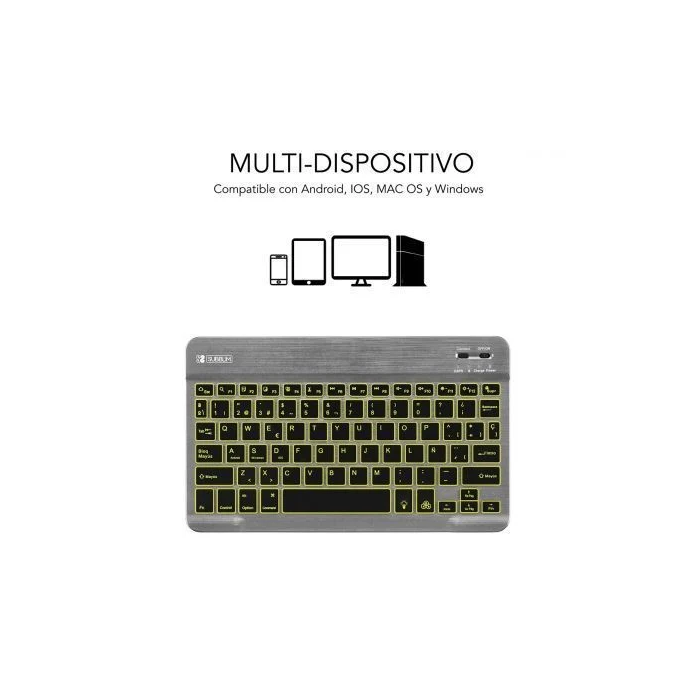 SUBBLIM Teclado Smart Backlit BT Keyboard Grey SUBBLIM Teclado Smart Backlit BT Keyboard Grey