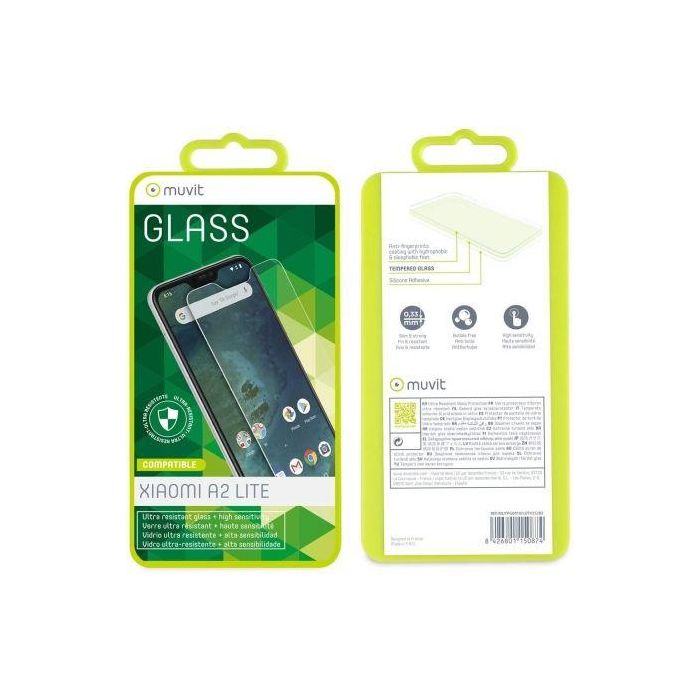 Protector de Pantalla Muvit MUTPG0410 para Xiaomi MI A2 Lite 1
