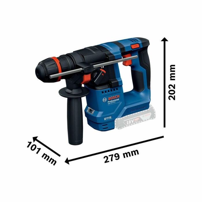 Bosch GBH 18V-18 X Taladro Percutor 18V 2Ah Inalámbrico con Control KickBack 6 Bosch GBH 18V-18 X Taladro Percutor 18V 2Ah Inalámbrico con Control KickBack 6
