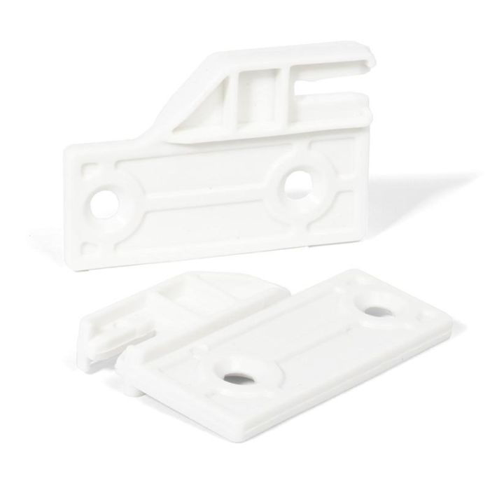 Herrajes Alk Juego de Varillas Rectangulares para Cajón Qube Acabado Blanco Medida 500mm 2