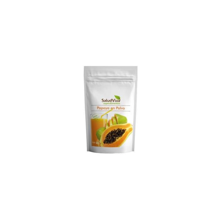 SALUD VIVA Papaya en Polvo 125g Bio, Sin Gluten, Sin Azúcar Añadido, Vegano
