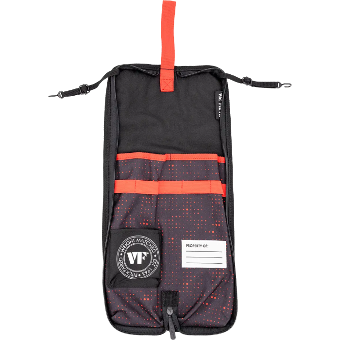 Vicfirth Funda Baquetas Vf Essential - Red Dot con Espacio para 4-5 Pares y Bolsillo Interior 2