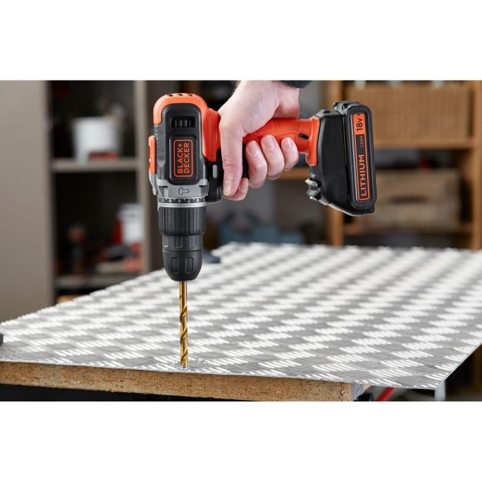 Black&Decker Akku-Schlagbohrschr. 18V 1.5Ah BCD003C1 6