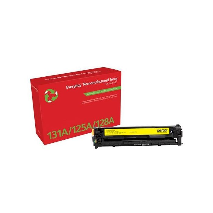 Xerox Everyday Tóner Remanufacturado Amarillo para HP 131A-125A-128A, CF212A-CB542A-CE322A-CRG-116Y, 1.800 pág. Xerox Everyday Tóner Remanufacturado Amarillo para HP 131A-125A-128A, CF212A-CB542A-CE322A-CRG-116Y, 1.800 pág.