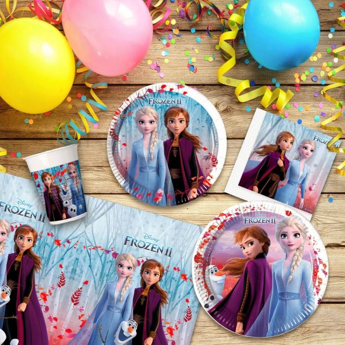 Set Artículos de Fiesta Frozen 66 Piezas 2 Set Artículos de Fiesta Frozen 66 Piezas 2