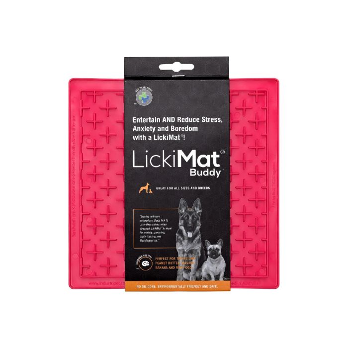Lickimat Classic Buddy Perro Rosa | Plato Lamedor Antiestrés para Ansiedad y Aburrimiento | Dispensador Lento 1 Lickimat Classic Buddy Perro Rosa | Plato Lamedor Antiestrés para Ansiedad y Aburrimiento | Dispensador Lento 1