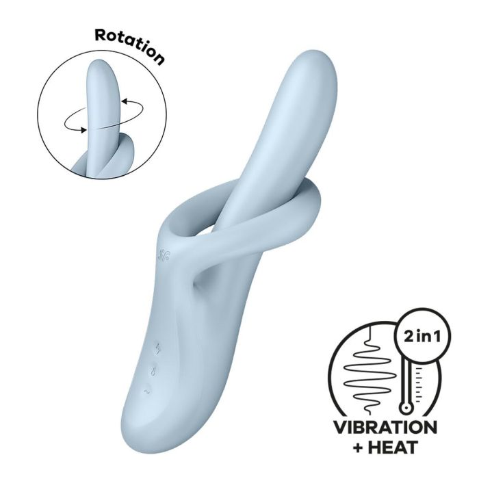 Vibrador Punto G Satisfyer Azul 4 Vibrador Punto G Satisfyer Azul 4
