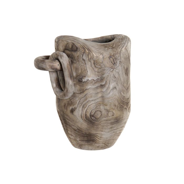 DKD Home Decor Objeto Decorativo Alpino Artesanal de Madera de Sauce Reciclable Color Natural con Medidas 33x49x44 cm