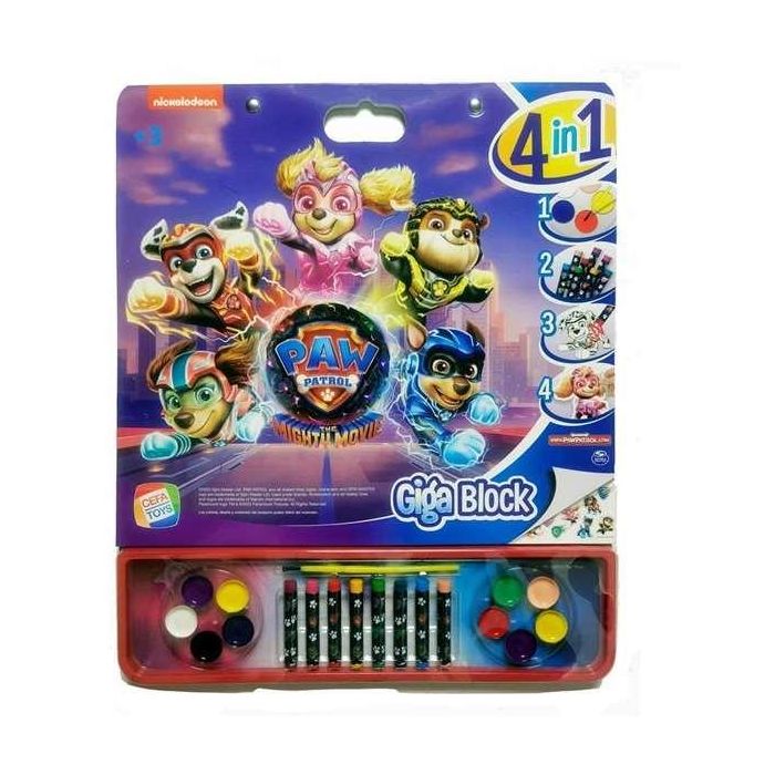 Libro de pegatinas para pintar giga block patrulla canina 4 en 1. Libro de pegatinas para pintar giga block patrulla canina 4 en 1.