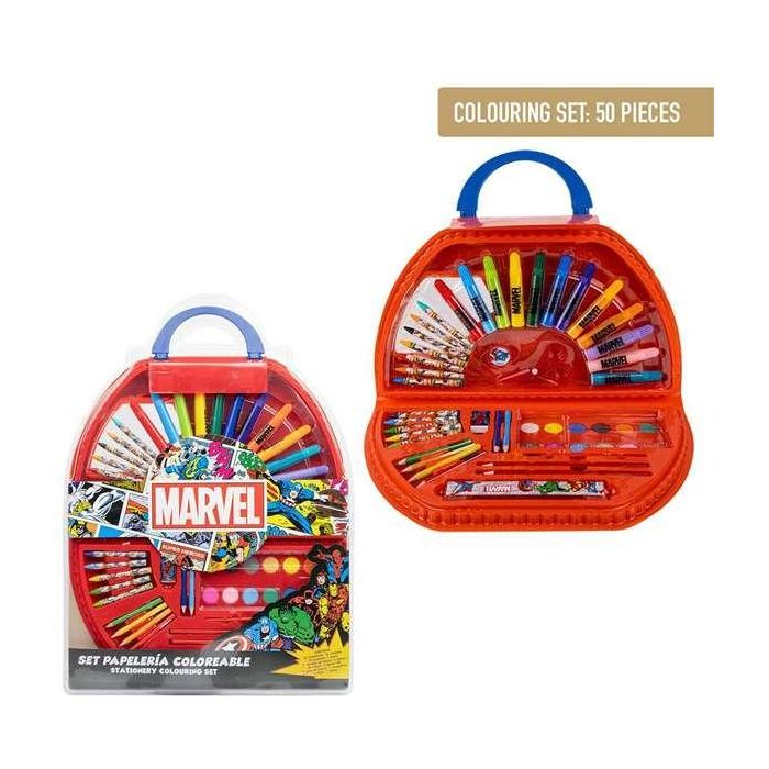 Cerdá Set Papelería Coloreable 50 Piezas Marvel 3