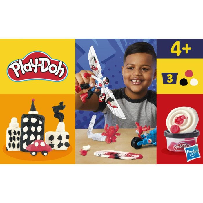 Play-Doh G0555 Set Moto Cortadora Capitán América Marvel Figura de Acción Flexible con Alas 2 en 1 y Molde para Niños +4 años 12 Play-Doh G0555 Set Moto Cortadora Capitán América Marvel Figura de Acción Flexible con Alas 2 en 1 y Molde para Niños +4 años 12