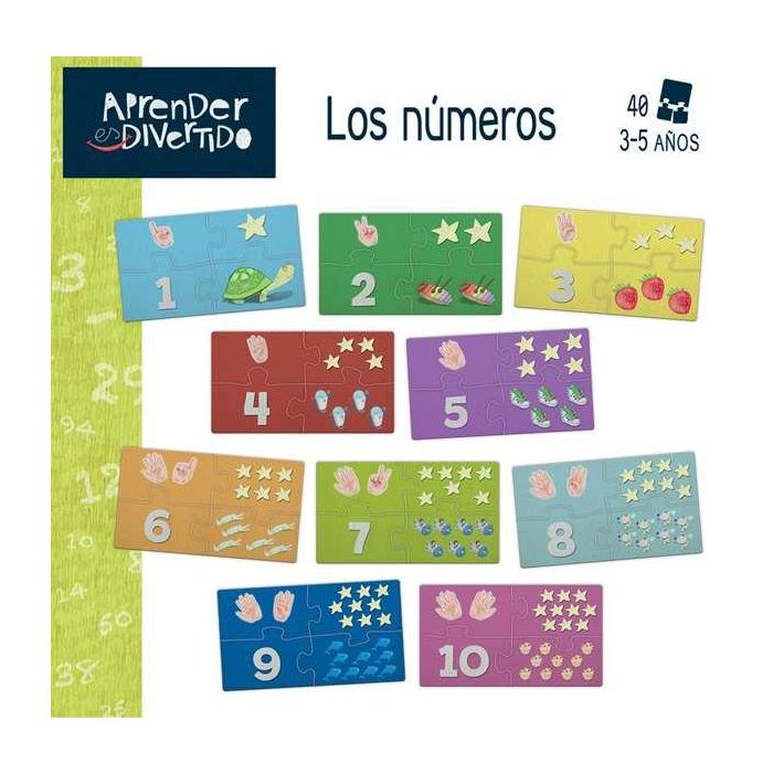 Juego aprender es divertido los números con 40 piezas encajables 5