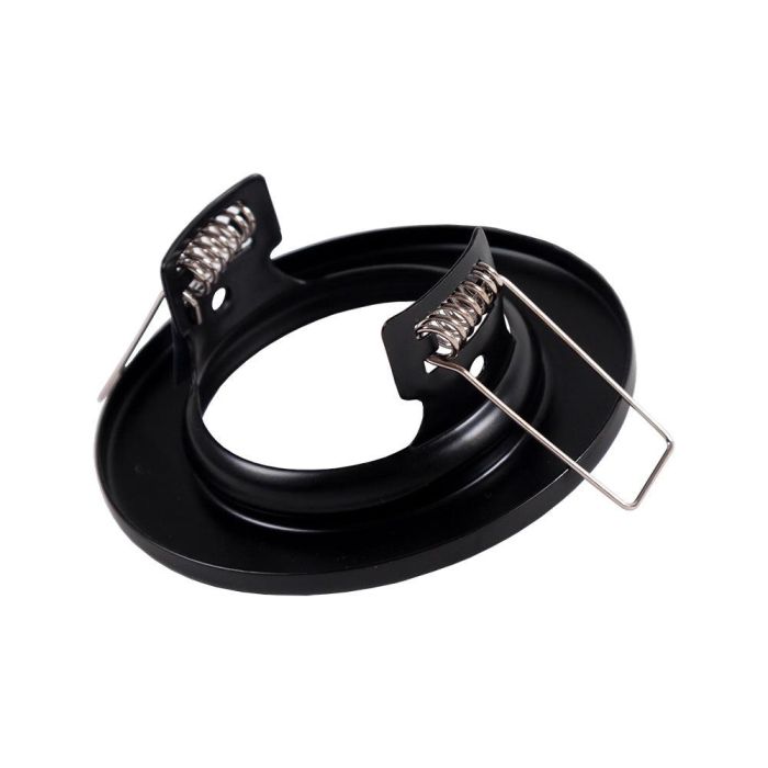 Aro Foco Downlight Circular "Sara" Acero 81mm - Negro 2 Aro Foco Downlight Circular "Sara" Acero 81mm - Negro 2