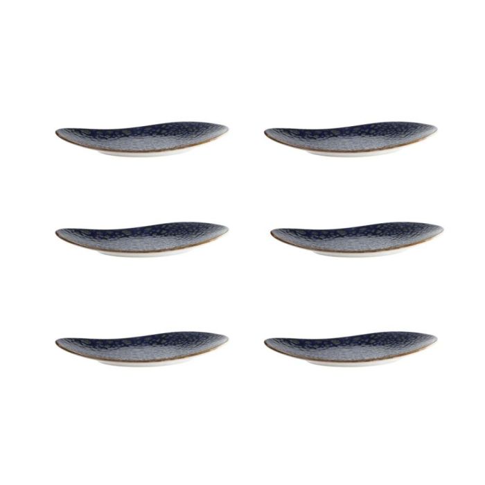 Moon Blue Plato Oval 21X12X3 Cm (6 Unidades) 2 Moon Blue Plato Oval 21X12X3 Cm (6 Unidades) 2