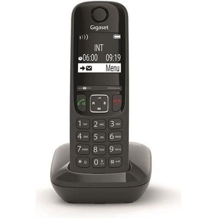 Teléfono fijo GIGASET AS690 Negro Teléfono fijo GIGASET AS690 Negro