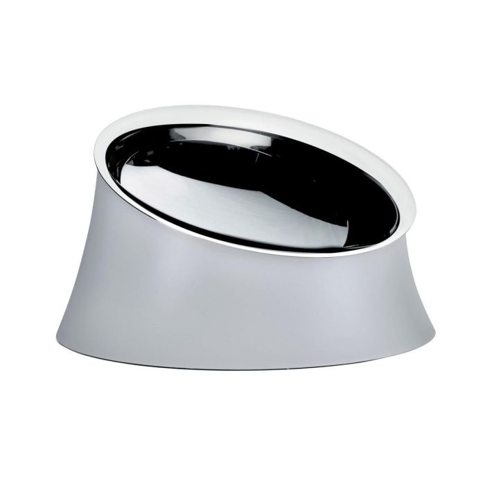 Alessi BM13/28 WG Wowl Comedero para Perros en Acero Inoxidable y Resina, Diseño de Miriam Mirri, 28cm Alessi BM13/28 WG Wowl Comedero para Perros en Acero Inoxidable y Resina, Diseño de Miriam Mirri, 28cm