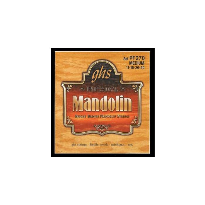 GHS Juego Cuerdas Mandolina Bright Bronze Medium 11-40
