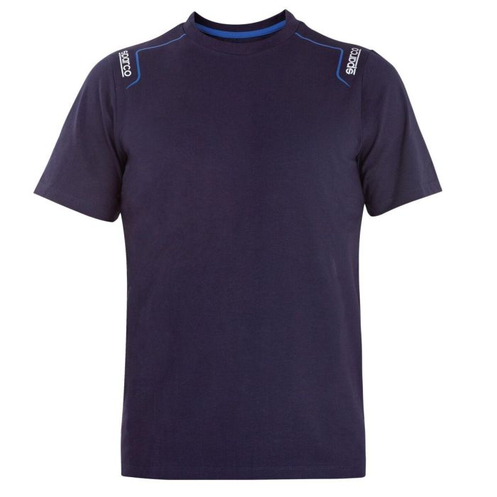 Camiseta de Manga Corta Hombre Sparco TECH STRETCH Azul marino 2 Camiseta de Manga Corta Hombre Sparco TECH STRETCH Azul marino 2