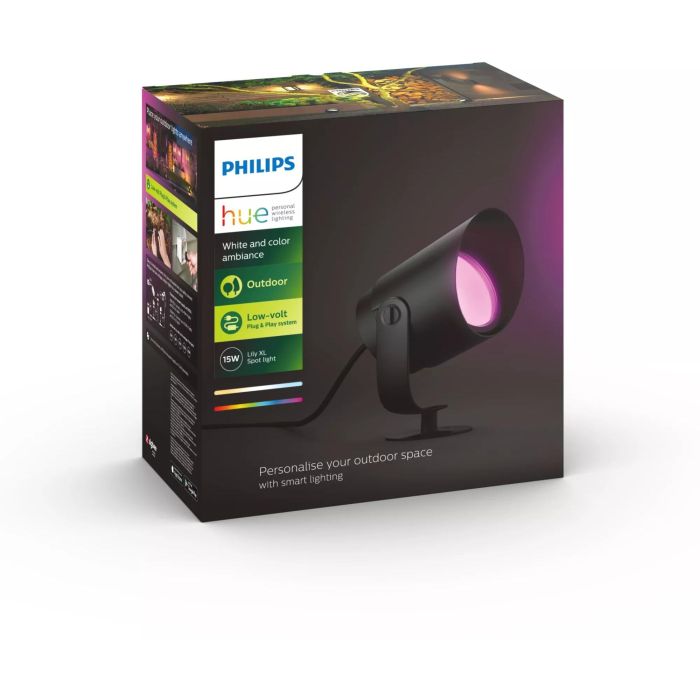 Philips Hue White & Color Ambiance Lily XL Spot 1 flg. Schwazr Verlängerung 9 Philips Hue White & Color Ambiance Lily XL Spot 1 flg. Schwazr Verlängerung 9
