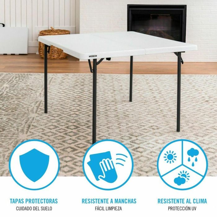 Mesa cuadrada plegable maletín lifetime 94x94x74 cm 3 Mesa cuadrada plegable maletín lifetime 94x94x74 cm 3