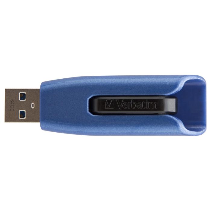 Verbatim V3 Max USB 3.2 Gen 1 de 64GB Azul Unidad de Memoria USB Tipo A Deslizable