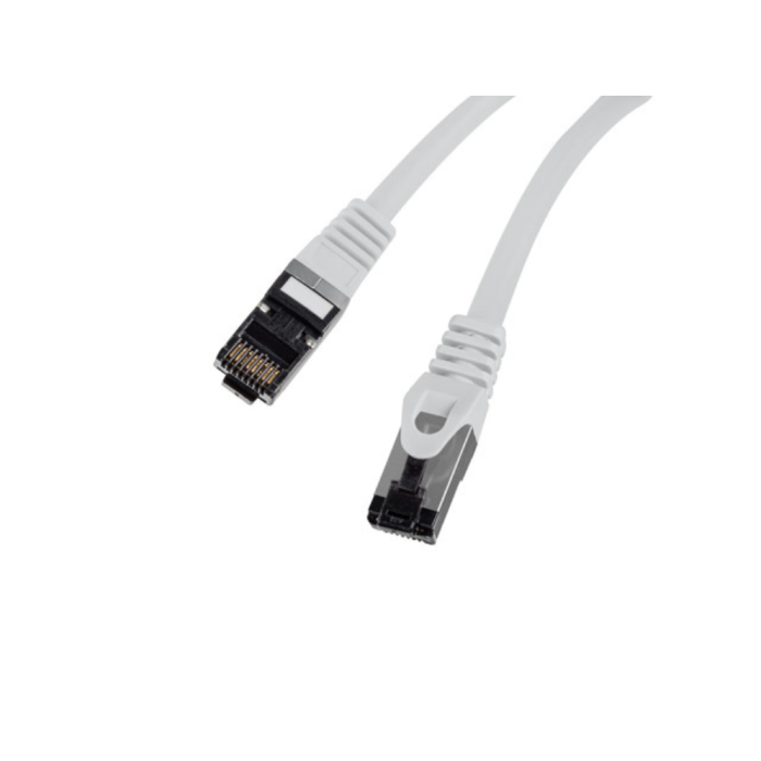 Lanberg Cable de Red Latiguillo Cat.8.1 S/FTP 40 Gbps 2000 MHz 25 cm Gris LSZH Conductor Cobre