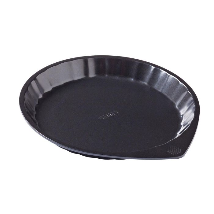 Molde para Tartas Pyrex Magic Negro Metal Plano Redondo Ø 27 cm 6 Unidades 1