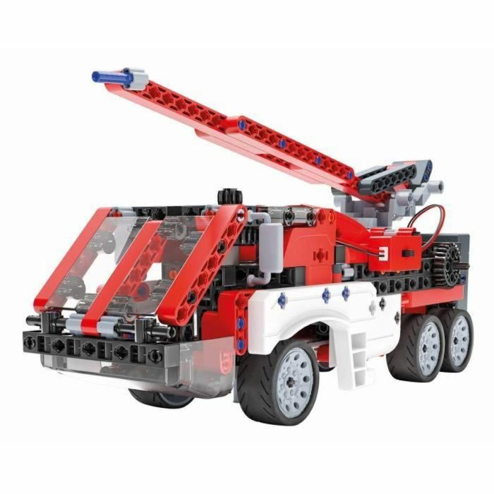 Clementoni 52663 - Camión de bomberos motorizado para construir - 4 modelos de mecánica e ingeniería 4