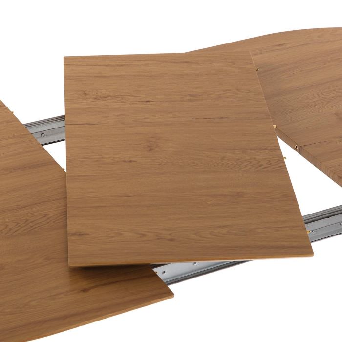 Mesa Extensible Doinyo Negra Versa 80x75 cm, Madera MDF 3 Mesa Extensible Doinyo Negra Versa 80x75 cm, Madera MDF 3