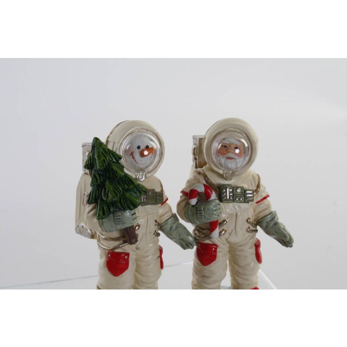 DKD Home Decor Figura de Navidad Tradicional de Resina, 17 cm de Alto, 8.5 cm de Largo y 9 cm de Ancho, Pack de 2 Unidades 1 DKD Home Decor Figura de Navidad Tradicional de Resina, 17 cm de Alto, 8.5 cm de Largo y 9 cm de Ancho, Pack de 2 Unidades 1