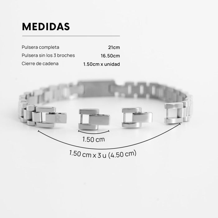 Pulsera Hombre Radiant RH000282 Plateado 2 Pulsera Hombre Radiant RH000282 Plateado 2