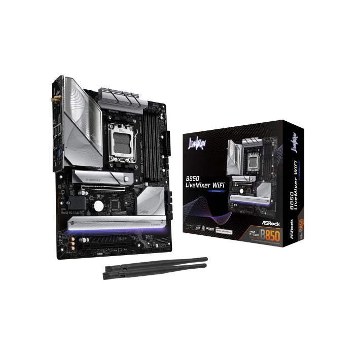 ASRock B850 LiveMixer WiFi 90-MXBQU0-A0UAYZ, AMD AM5 B850 USB20G WIFI7 ATX 3