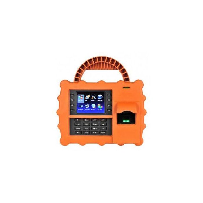 ZKTeco TA-S922ZMM-O1-3G - Terminal móvil de asistencia ZMM220 con lector de ID y conectividad 3G, Naranja