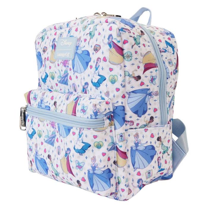 Loungefly Mochila Nylon Manga Style Princesas Disney 24cm 1 Loungefly Mochila Nylon Manga Style Princesas Disney 24cm 1