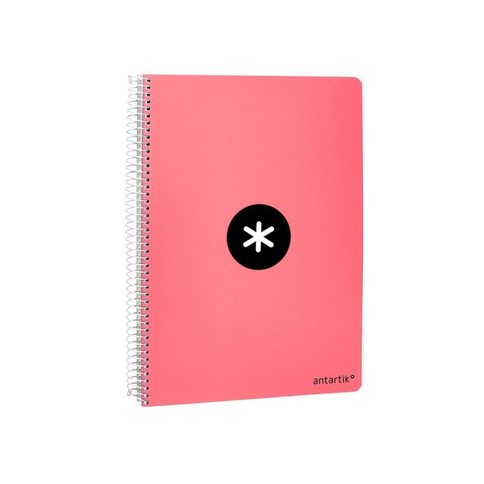 Cuaderno Espiral Liderpapel A4 Micro Antartik Tapa Dura 80 H 100 gr Cuadro 5 mm Sin Bandas 4 Taladros Color Coral 3