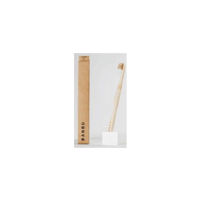 Banbu Cepillo Dental Adulto Suave Blanco.
