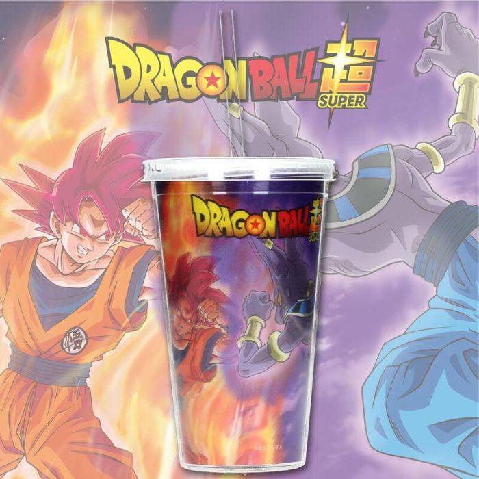 SD TOYS Vaso Lenticular 3D Dragon Ball Super 50ml con Tapa Enroscable