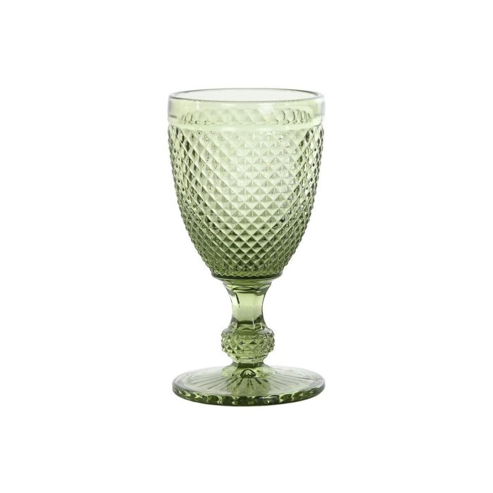 DKD Home Decor Copa de Cristal Verde 240ml con Acabado Grabado Diamond Garbo - Juego de 6 Apta Lavavajillas y Microondas DKD Home Decor Copa de Cristal Verde 240ml con Acabado Grabado Diamond Garbo - Juego de 6 Apta Lavavajillas y Microondas