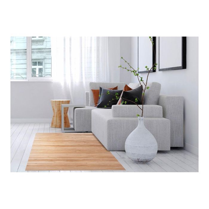 Cintacor - Stor Planet Alfombra Bambú Natur 60x90cm Barnizado Mate Sin Ribete Antideslizante 4