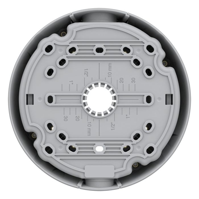Axis TP3603 Caja trasera con pasacables para instalaciones interiores, facilita y acorta el tiempo de instalación